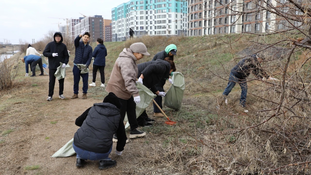 Работники Дирекции приняли участие в субботнике в рамках программы «Мөлдір бұлақ» 